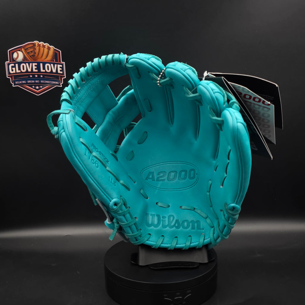Wilson A2000 1786 "Mahi" 11.5" Infield Baseball Glove (Teal/White)  limited edition