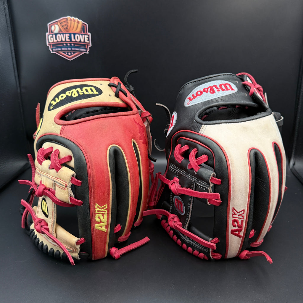 Wilson A2K Baseball Gloves Datdude Gm Brandon Phillips game spec and Datdude September 2015 GOTM pre-owned set!
