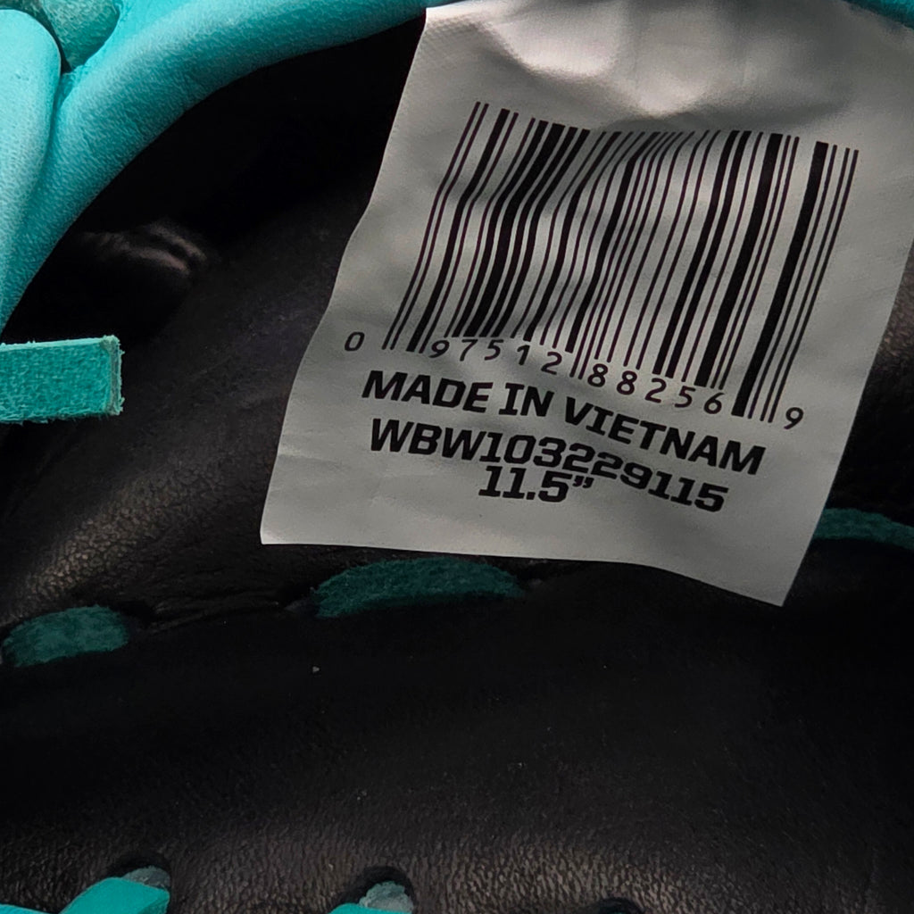 Wilson A2000 1786 "Mahi" 11.5" Infield Baseball Glove (Teal/White)  limited edition